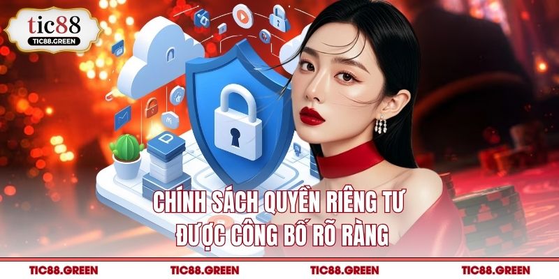 Chính sách quyền riêng tư được công bố rõ ràng